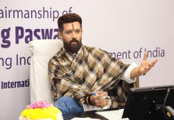 Shri Chirag Paswan, Union Minister, #MOFPI, chaired the second meeting of the Committee on Controlling Misleading Publicity of Processed Foods at the Dr. Ambedkar International Centre today.  The meeting was attended by committee members and industry leaders. During the meeting, the Hon'ble Minister discussed the quality and transparency of #ProcessedFood, as well as the misconceptions surrounding processed foods, with stakeholders from the food processing industry.  He emphasized the need for collaborative