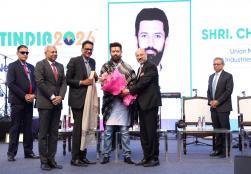 Shri Chirag Paswan, Union Minister of Food Processing Industries, visited the #PlastIndia2026 exhibition held at Bharat Mandapam, New Delhi. On this occasion, he released the 'Plastic Industry Status Report 2025' and felicitated the winners of the 'Startup Search Initiative.' Addressing industry stakeholders, he emphasized the importance of waste reduction, technology adoption, and promoting sustainable manufacturing, in alignment with the vision of 'Viksit Bharat' (Developed India). This exhibition powerfu