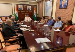 A Sri Lankan delegation held a meeting with the Union Minister Shri Pashupati Kumar Paras at Panchsheel Bhawan in Delhi. In the meeting, opportunities in the food processing sector were discussed in detail.
