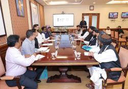 Hon'ble Minister of Food Processing Industries, Shri Chirag Paswan held bilateral discussions with H.E. Mawlawi Ataullah Omari, Afghanistan's Minister of Agriculture, Irrigation & Livestock. The meeting focused on enhancing cooperation in food processing through value addition, infrastructure development, technology, capacity building and promotion of bilateral trade.#FoodProcessing Hon'ble Minister of Food Processing Industries, Shri Chirag Paswan held bilateral discussions with H.E. Mawlawi Ataullah Omari, Afghanistan's Minister of Agriculture, Irrigation & Livestock. The meeting focused on enhancing cooperation in food processing through value addition, infrastructure development, technology, capacity building and promotion of bilateral trade.#FoodProcessing