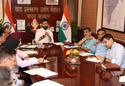Union Minister for Food Processing Industries Shri Chirag Paswan today chaired a meeting of @worldfoodindia at Panchsheel Bhavan, New Delhi during which the Hon'ble Minister reviewed the preparations so far for the mega food event #WFI2025. #WorldFoodIndia2025