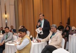 Shri Chirag Paswan, Union Minister of Food Processing Industries, engaged in a fruitful dialogue with industry leaders, entrepreneurs, and other participants present at the event. During the interaction, he carefully listened to their views, suggestions, and concerns, and emphasized the importance of collaborative efforts to strengthen the food processing sector.  #FoodProcessing