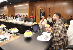 Shri Chirag Paswan, Union Minister, #MOFPI, chaired the second meeting of the Committee on Controlling Misleading Publicity of Processed Foods at the Dr. Ambedkar International Centre today.  The meeting was attended by committee members and industry leaders. During the meeting, the Hon'ble Minister discussed the quality and transparency of #ProcessedFood, as well as the misconceptions surrounding processed foods, with stakeholders from the food processing industry.  He emphasized the need for collaborative
