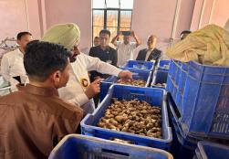 श्री रवनीत सिंह, केंद्रीय राज्यमंत्री, #MOFPI ने खानपारा, री-भोई में स्थित ईस्टर्न री-भोई ऑर्गेनिक फार्मर प्रोड्यूसर ऑर्गनाइज़ेशन लिमिटेड का दौरा किया। मिशन ऑर्गेनिक वैल्यू चेन डेवलपमेंट फॉर द नॉर्थ ईस्टर्न रीजन (MoVCDNER) के तहत 2017 में स्थापित इस एफपीओ का प्रबंधन 11 निदेशकों के बोर्ड द्वारा किया जाता है, जिसका प्रतिनिधित्व 9 गांवों के लगभग 500 किसान करते हैं तथा बिजली और सौर ऊर्जा का उपयोग करके अदरक से बने प्रसंस्कृत उत्पादों पर ध्यान केंद्रित करते हैं। 