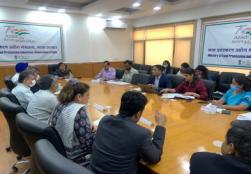 मंत्रालय की सचिव, श्रीमती अनीता प्रवीन ने उद्योग और खाद्य प्रसंस्करण क्षेत्र के समग्र और मजबूत विकास सुनिश्चित  करने हेतु खाद्य प्रसंस्करण क्षेत्र में अग्रणी खाद्य कंपनियों के प्रतिनिधियों साथ एक गोलमेज बैठक की अध्यक्षता की।मंत्रालय की सचिव, श्रीमती अनीता प्रवीन ने उद्योग और खाद्य प्रसंस्करण क्षेत्र के समग्र और मजबूत विकास सुनिश्चित  करने हेतु खाद्य प्रसंस्करण क्षेत्र में अग्रणी खाद्य कंपनियों के प्रतिनिधियों साथ एक गोलमेज बैठक की अध्यक्षता की।