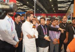 Union Minister of #MOFPI Shri Chirag Paswan visited the latest food processing machines showcased at @worldfoodindia. During the visit, Hon'ble Minister engaged with food processing professionals and innovators, exploring cutting-edge technologies designed to enhance food production,  processing efficiency and sustainable packaging.  #ProcessingForProsperity  #WorldFoodIndia2024