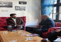 Union Minister of #MOFPI Shri Chirag Paswan  had a meeting with Mr Chandrajit Banerjee, Director General of Confederation of Indian Industry at #WEF25 in Davos and discussed strategies for making India a global hub for #foodprocessing through dynamic public-private partnerships. 