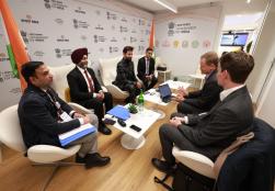Union Minister of #MOFPI Shri Chirag Paswan met Mr Willem Uijen, Chief Supply Chain Officer, Unilever at #WEF25 in Davos, and discussed strategies for enhancing supply chain efficiency, value addition, and sustainability in India's food processing sector.  #IndiaAtDavos2025 #DavosSummit2025