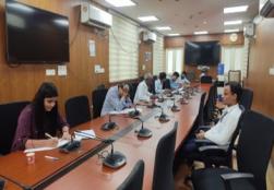 During #HindeepKhwada being celebrated by the Department of Official Language, Ministry of Food Processing Industries, a 'Hindi translation' competition was organized in the Ministry today. All the officers and employees of the Ministry participated enthusiastically in this competition.