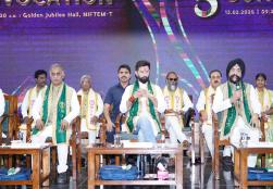Union Minister of #MOFPI, Shri ChiragPaswan, while addressing the convocation ceremony at NIFTEM, Thanjavur, emphasised that the graduating students, trained in food technology and innovation, will contribute significantly to nation's #MakeinIndia and #AtmanirbharBharat initiatives and enhance the global recognition of Indian food products.