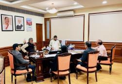 The Project Approval Committee meeting held today in the presence of Union Minister of @MOFPI_GOI Shri Pashupati Kumar Paras and Union Minister of State Shri Prahlad Singh Patel.