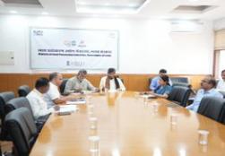 Union Minister of #MOFPI Shri @PashupatiParas chaired the Inter-Ministerial Approval Committee (IMAC) meeting along with Union Minister of State Shri @prahladspatel on the Mega Food Park Scheme under #PMKSY at Panchsheel Bhawan in New Delhi. The agenda of the meeting was to review the progress of Mega Food Parks.