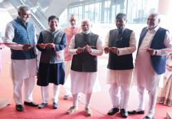 Hon'ble PM Shri @narendramodi inaugurated @worldfoodindia at Bharat Mandapam, Pragati Maidan, today.   Union Ministers Shri @PashupatiParas, Shri @PiyushGoyal, Shri @girirajsinghbjp, Shri @PRupala, Shri @prahladspatel graced the event #WorldFoodIndia2023    #FoodProcessing #IYM2023