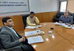 Union Minister of #MOFPI Shri Pashupati Kumar Paras chaired an Inter-Ministerial Empowered Committee (IMEC) meeting in the virtual presence of Union Minister of State Sushri Shobha Karandlaje at Panchsheel Bhawan today to review the projects under #PMFMEScheme.   #FoodProcessing