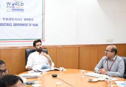 Union Minister Shri Chirag Paswan chaired a meeting held at Panchsheel Bhawan, New Delhi today. The #PMFMEScheme of the Ministry was reviewed in the meeting and the current status and progress of the scheme was discussed.
