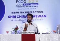  केंद्रीय खाद्य प्रसंस्करण उद्योग मंत्री श्री चिराग पासवान ने आज मुंबई में #WorldFoodIndia2024 पर आधारित 'इंडस्ट्री गोलमेज वार्ता' की अध्यक्षता की। कार्यक्रम में एग्री-फूड प्रोसेसिंग व संबद्ध क्षेत्र के प्रमुख तथा कई सूक्ष्म उद्यमियों ने हिस्सा लिया।