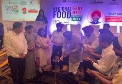 Union Minister of State for #MOFPI, Shri Ravneet Singh Bittu inaugurated the Regional Food Processing Meet, organised by the ministry and @phdchamber in Ludhiana, Punjab, today. Several industry leaders from the food and allied sectors attended the meeting. Hon'ble Minister has extended an invitation to all companies to participate in the upcoming mega food event, World Food India.   