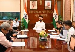 Union Minister of #MOFPI, Shri Chirag Paswan , had a meeting with Ms Debra Crew, CEO of Diageo, and Ms Hina Nagarajan, MD and CEO of Diageo India, at Panchsheel Bhawan, New Delhi, today. The discussion focused on advancing the export of Indian-Made Foreign Liquor and the development of the Alco-Bev industry in India.