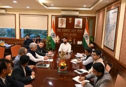 A delegation from Pernod Ricard, led by Mr. Alexandre Ricard, Group Chairman & CEO, met Union Minister of #MOFPI Shri Chirag Paswan at Panchsheel Bhawan today. They discussed strategic plans, investment commitments, and explored opportunities to strengthen business ties and drive India's economic growth through collaboration.