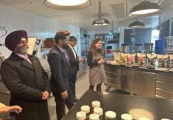 Union Minister of #MOFPI, Shri Chirag Paswan, visited the Global HQ of Barry Callebaut in Zurich and had a meeting with Global CEO Mr. Peter Feld. During the visit, Hon'ble Minister explored the groundbreaking innovations at the Chocolate Academy and discussed exciting investment opportunities in India.    #IndiaatDavos2025