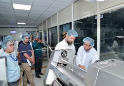Shri Chirag Paswan, Hon’ble Minister of Food Processing Industries, inspected the noodles unit of C G Food India Pvt. Ltd. at the Greentech Mega Food Park. The automation and organized processing are significantly enhancing production capacity while creating new employment opportunities. Shri Chirag Paswan, Hon’ble Minister of Food Processing Industries, inspected the noodles unit of C G Food India Pvt. Ltd. at the Greentech Mega Food Park. The automation and organized processing are significantly enhancing production capacity while creating new employment opportunities.