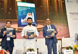 खाद्य प्रसंस्करण उद्योग मंत्री श्री चिराग पासवान ने खाद्य प्रसंस्करण उद्योग मंत्रालय की तिमाही पत्रिका 'फूडनोवा' (FoodNova) का अनावरण किया। यह पत्रिका भारत के खाद्य प्रसंस्करण क्षेत्र में प्रमुख पहलों, नवाचारों, उपलब्धियों और विकास कार्यों को प्रदर्शित करने के लिए एक मंच का काम करती है और साथ ही उद्यमिता, रोजगार और आर्थिक विकास में इस क्षेत्र के बढ़ते योगदान को भी उजागर करती है। खाद्य प्रसंस्करण उद्योग मंत्री श्री चिराग पासवान ने खाद्य प्रसंस्करण उद्योग मंत्रालय की तिमाही पत्रिका 'फूडनोवा' (FoodNova) का अनावरण किया। यह पत्रिका भारत के खाद्य प्रसंस्करण क्षेत्र में प्रमुख पहलों, नवाचारों, उपलब्धियों और विकास कार्यों को प्रदर्शित करने के लिए एक मंच का काम करती है और साथ ही उद्यमिता, रोजगार और आर्थिक विकास में इस क्षेत्र के बढ़ते योगदान को भी उजागर करती है।