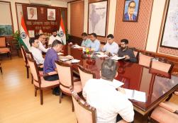 Shri Chirag Paswan, Union Minister, #MOFPI chaired the Project Approval Committee meeting held at Panchsheel Bhawan, New Delhi today during which he discussed project proposals under #PLIScheme.  #ProcessingForProsperity
