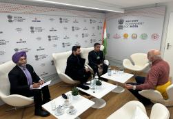 Union Minister of #MOFPI, Shri Chirag Paswan, had a discussion with Mr Hari S. Bhartia, Founder & Co-Chairman, Jubilant Bhartia Group, on leveraging opportunities in India’s food processing sector and advancing the sustainable growth of the country’s food ecosystem.  #Davos2025
