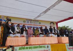 4000 से अधिक की उपस्थिति में जागरूकता, प्रशिक्षण और सिंगल क्लिक सीड कैपिटल ट्रांसफर श्री भरत सिंह कुशवाह, माननीय राज्य मंत्री, बागवानी और खाद्य द्वारा SHG सदस्य 23 जनवरी 2023 को विक्रांत विश्वविद्यालय ग्वालियर, मध्य प्रदेश में प्रसंस्करण, मध्य प्रदेश।