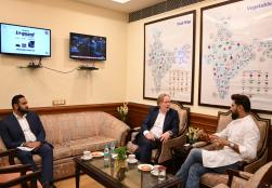 H.E. Mr Philip Green, Australia’s High Commissioner to India, accompanied by Mr Kiran Karamil, Counsellor (Agriculture), met Union Minister of #MOFPI Shri Chirag Paswan  at Panchsheel Bhawan in New Delhi today, during which they discussed collaboration in the agro-food processing sector. H.E. Mr Green also offered to provide lower-cost Australian inputs to support the business of the food processing sector in India.