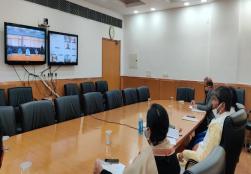 केंद्रीय मंत्री श्री पशुपति कुमार पारस ने आज वीडियो कॉन्फ्रेंसिंग के माध्यम से ‘मिशन कर्मयोगी’ के तहत ‘क्षमता विकास योजना’ के साथ-साथ ‘क्षमता विकास प्रशिक्षण मॉड्यूल’ का शुभारंभ किया। इस अवसर पर मंत्रालय की सचिव, श्रीमती पुष्पा सुब्रह्मण्यम, विशेष सचिव, श्रीमती अनीता प्रवीण, सीबीसी के अध्यक्ष श्री आदिल जैनुलभाई व सीबीसी के प्रशासन सदस्य श्री प्रवीण परदेशी भी इस कार्यक्रम में शामिल हुए।