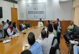 Union Minister of #MOFPI Shri Pashupati Paras presided over a review meeting at Panchsheel Bhawan today to discuss preparations for the upcoming mega food event @worldfoodindia, which will be held from November November 3–5, 2023, at Pragati Maidan, New Delhi. Senior Ministry Officials and representatives from @ficci_india, @EY_India, and @investindia briefed the Hon'ble Minister on the event's preparations.
