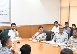 Union Minister of #MOFPI Shri Chirag Paswan chaired a review meeting at Panchsheel Bhawan today to take stock of preparations for the upcoming mega food event World Food India 2024, which will be held from September 19-22, 2024, at Bharat Mandapam, New Delhi. Senior Ministry officials and representatives from ficci_india and Invest India briefed the Hon'ble Minister regarding ongoing preparations for the event.