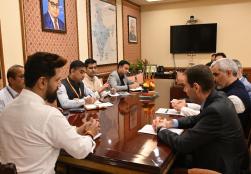 A delegation from Pernod Ricard, led by Mr. Alexandre Ricard, Group Chairman & CEO, met Union Minister of #MOFPI Shri Chirag Paswan at Panchsheel Bhawan today. They discussed strategic plans, investment commitments, and explored opportunities to strengthen business ties and drive India's economic growth through collaboration.