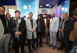 Union Minister of #MOFPI Shri Chirag Paswan, along with senior Indian leaders, inaugurated India's Pavilion #WEF25 in Davos, showcasing India’s growth, innovation, and leadership on the global stage.  #IndiaAtDavos2025  #Davos2025
