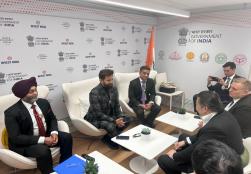 Union Minister of #MOFPI Shri Chirag Paswan  had an interaction with Mr Chris Soopakij Chearavanont, Chairman, CP Group at #WEF25 in Davos. Their discussion focused on exploring value addition opportunities in the food processing sector. 