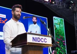 Union Minister for Food Processing Industries Shri Chirag Paswan attended #InDEX2025 organised by NIDCC in Kochi, Kerala as Chief Guest during which the Minister in his address apprised the micro entrepreneurs, food industry and industrialists present at the event about the schemes of #MOFPI and the benefits being provided by the Ministry.  #IndustriesDevelopmentExpo | #ProcessingForProsperity