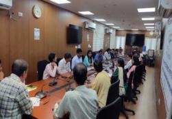 On the last day of #HindeepKhwada being celebrated from 14 September 2022 to 28 September 2022 by the Department of Official Language, Ministry of Food Processing Industries, 'Hindi Poetry Competition' was organized in the Ministry today.