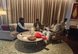 Representatives of #ASSOCHAM met Union Minister of State for @MOFPI_GOI Shri Prahlad Singh Patel in Gandhi Nagar, Gujarat, today. During the meeting, discussion was held about the Food Processing Industry and Millets.  