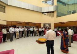 राष्ट्रीय एकता दिवस के मौके पर मंत्रालय की  सचिव श्रीमती पुष्पा सुब्रमण्यम जी और मंत्रालय के अधिकारियों समेत अन्य कर्मचारियों ने मंत्रालय परिसर में राष्ट्र एकता, अखंडता और सुरक्षा की शपथ ली।