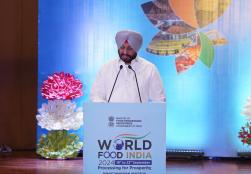 Union Minister of State for #MOFPI Shri Ravneet Singh Bittu, while addressing the inaugural session of @worldfoodindia   said that the mega food event is a testimony that India stands tall on Food map of the world. He asserted that our farmers, food processors of our household, the homemakers who are backbone of this processing culture have contributed immensely and today, India' s food processing sector is one of the largest in the world.
