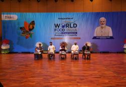 Union Minister of State for #MOFPI Shri Ravneet Singh Bittu, while addressing the inaugural session of @worldfoodindia   said that the mega food event is a testimony that India stands tall on Food map of the world. He asserted that our farmers, food processors of our household, the homemakers who are backbone of this processing culture have contributed immensely and today, India' s food processing sector is one of the largest in the world.