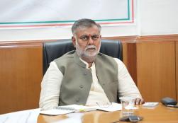 Union Minister of State for #MOFPI Shri Prahlad Singh Patel chaired a meeting at Panchsheel Bhawan today in which the progress of the #PLIScheme for the Food Processing Industry was reviewed.   #IYM2023 #WorldFoodIndia2023
