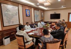 Brazilian delegation led by the Governor of the State of Mato Grosso, HE Mr @mauromendesmt met Union Minister of #MOFPI Shri Pashupati Kumar Paras at Panchsheel Bhawan in New Delhi today. Both countries discussed strengthening their bilateral agricultural relations through the exchange of knowledge, technology, institutional cooperation, and policy dialogue.
