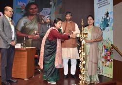 Union Minister of #MOFPI Shri Pashupati Kumar Paras and Union Minister of State Km Shobha Karandlaje inaugurated the two-day 'SUFALAM 2024' at PHD House, New Delhi, today. The event aims to emulate diverse stakeholders from #FoodProcessing sector and the growing startup ecosystem, fostering a holistic environment for collaboration, mentorship, and resource sharing.