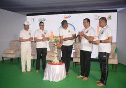 केंद्रीय राज्य मंत्री प्रहलाद सिंह पटेल जी गोवा के अगुआड़ा फ़ोर्ट  में अंतर्राष्ट्रीय योग दिवस समारोह में शामिल हुए।