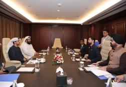 Union Minister of #MOFPI, Shri Chirag Paswan, held extensive discussions with Abu Dhabi Ports on accelerating the India-UAE Food Corridor project. The talks focused on strengthening policy cooperation, strategic interventions, and government support to drive this transformative initiative forward. The India-UAE Food Corridor aims to elevate food trade, boost agricultural exports, and enhance global food security.  #WorldFoodIndia2025 #ProcessingForProsperity