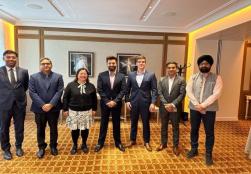 Union Minister of #MOFPI Shri Chirag Paswan had a meeting with representatives of Cooperl, Europe’s leading integrated pork producer, during his visit to France. They apprised Hon'ble Minister about their expansion plan in North Eastern India as well as the establishment of backward and forward linkages, capacity building for local industry personnel, and advancing research in animal feed and sustainable practices. Hon'ble Minister encouraged them and underlined the Indian government's efforts to promote in