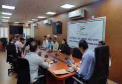 During #HindeepKhwada organized by the Department of Official Language, Ministry of Food Processing Industries, from 14 September 2022 to 28 September 2022, 'Ashubhashan Competition' was organized today.