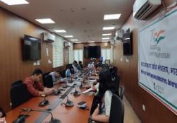 As a part of #HindeepKhwada being celebrated by the Department of Official Language, Ministry of Food Processing Industries, a 'Hindi Quiz Competition' was organized in the Ministry today. Officers.